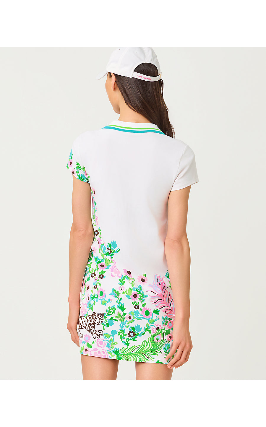 CAYO COSTA DRESS UPF 50+ | RESORT WHITE ROYAL ZOO ENGINEERED LUXLETIC