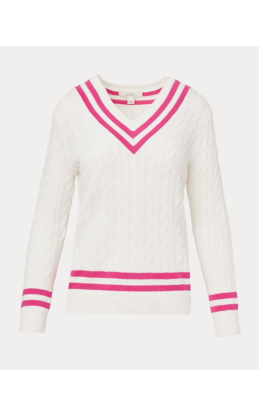 BROCKTON SWEATER | COCONUT X PINK ASTER TIPPING