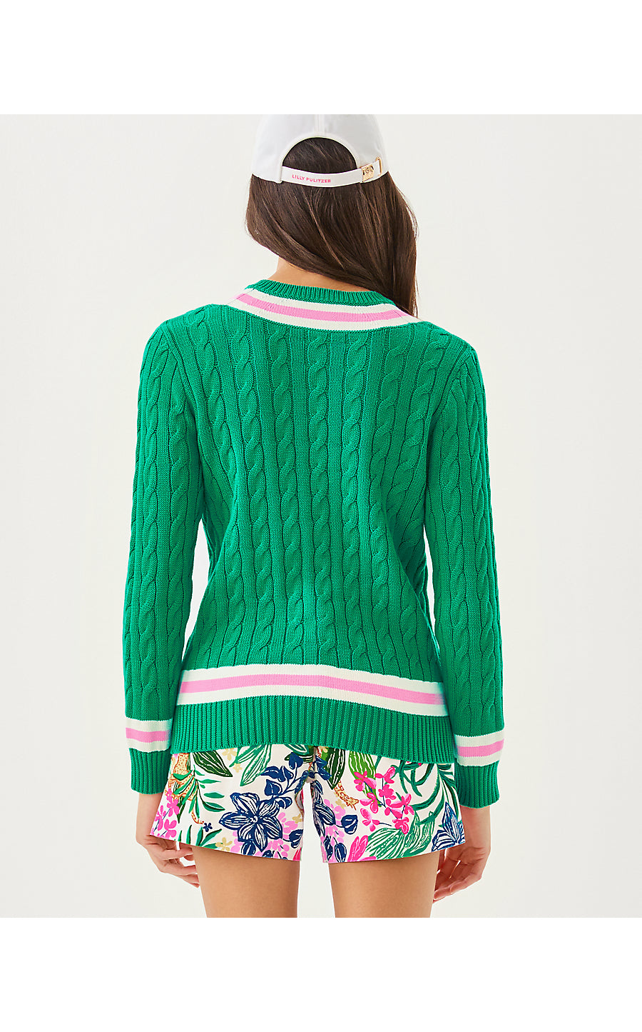 BROCKTON SWEATER | KITTS GREEN X PINK BLISS TIPPING