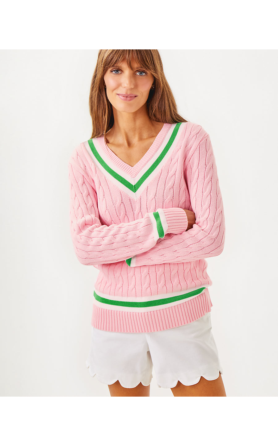 BROCKTON SWEATER | PINK MUSE X FAUNA GREEN TIPPING