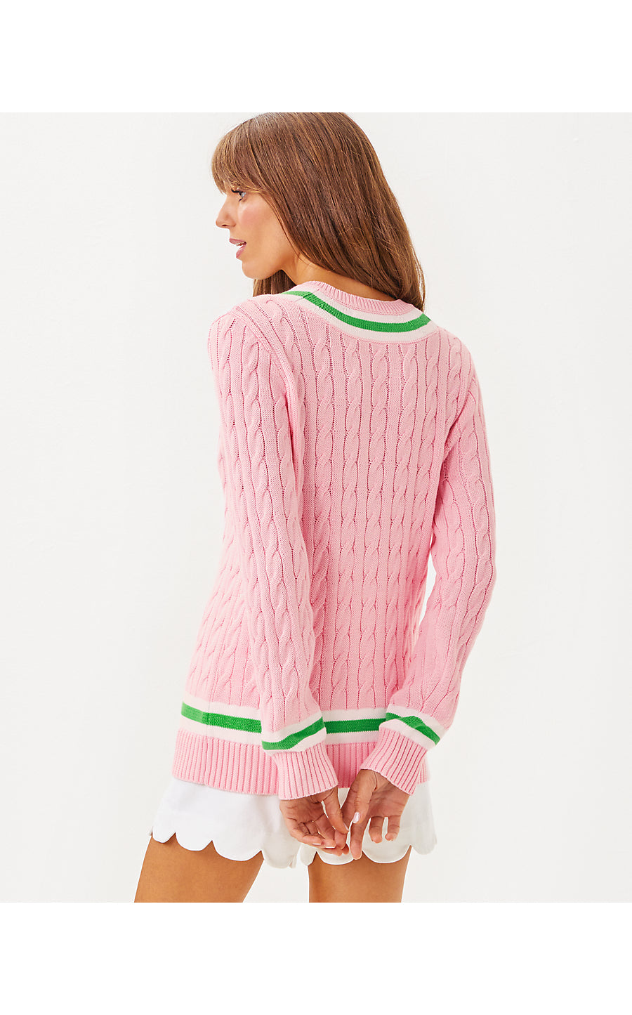 BROCKTON SWEATER | PINK MUSE X FAUNA GREEN TIPPING