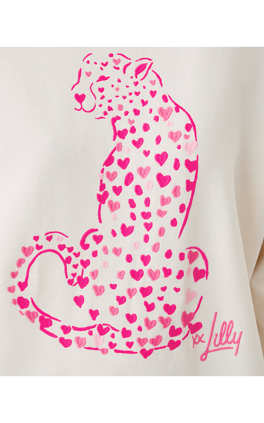 BALLAD LONG SLEEVE SWEATS | COCONUT LOVE CAT EMBROIDERY