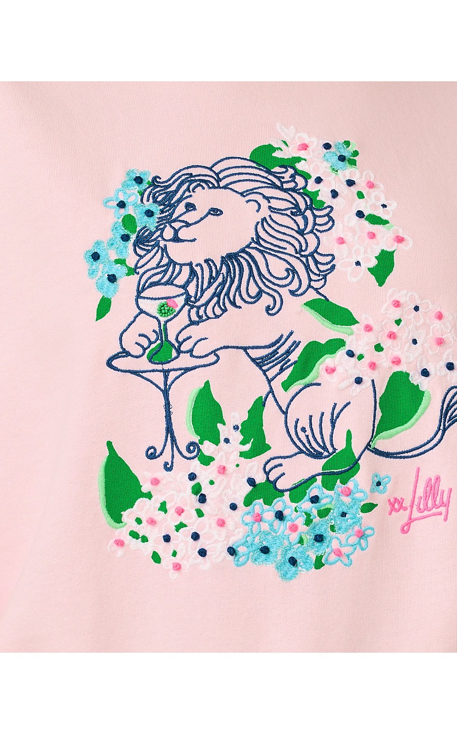 BALLAD LONG SLEEVE SWEATSHIRT | MULTI LYDIA LION EMBELLISHMENT