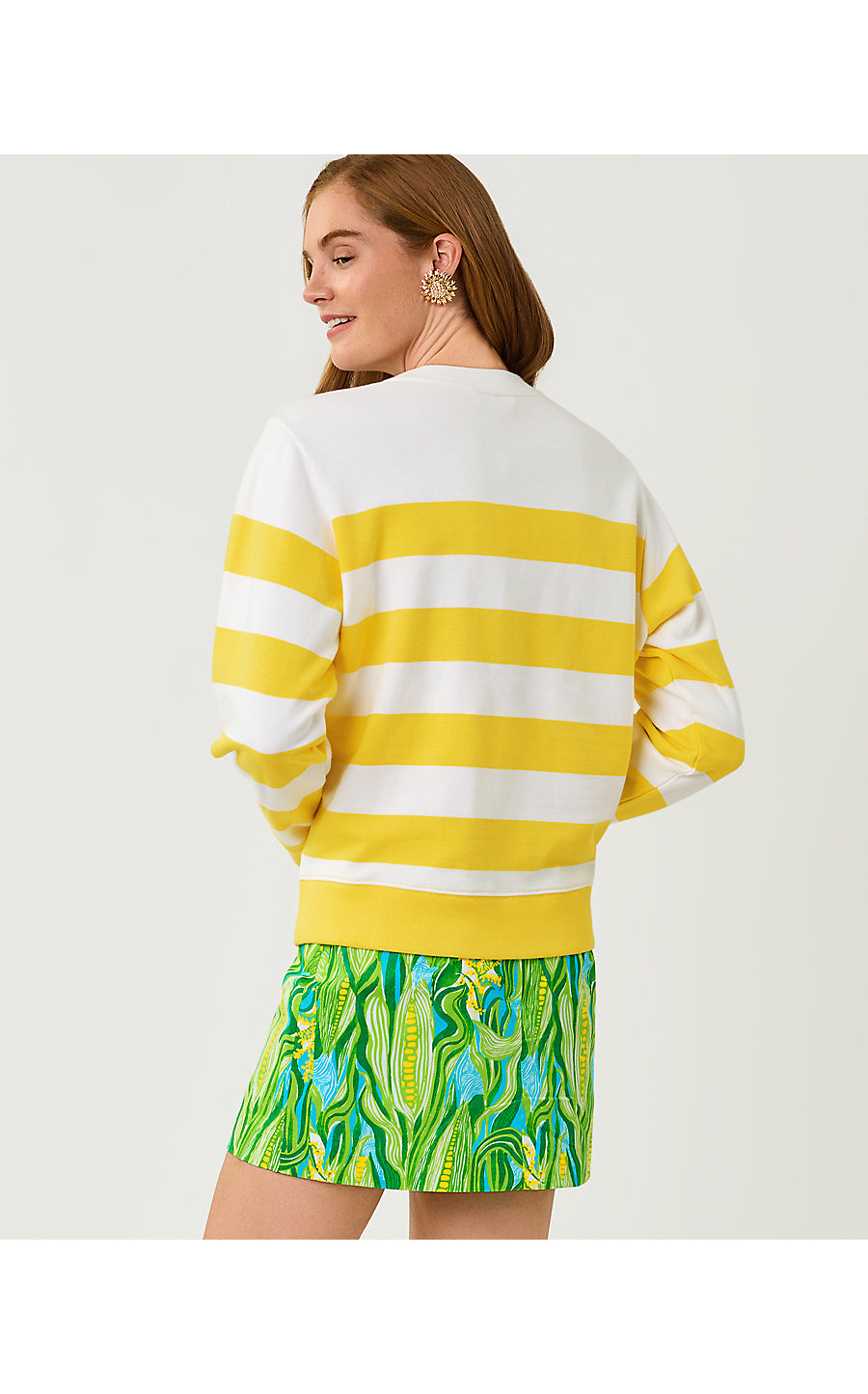 BALLAD LONG SLEEVE SWEATS | MULTI SWEET CORN EMBROIDERY