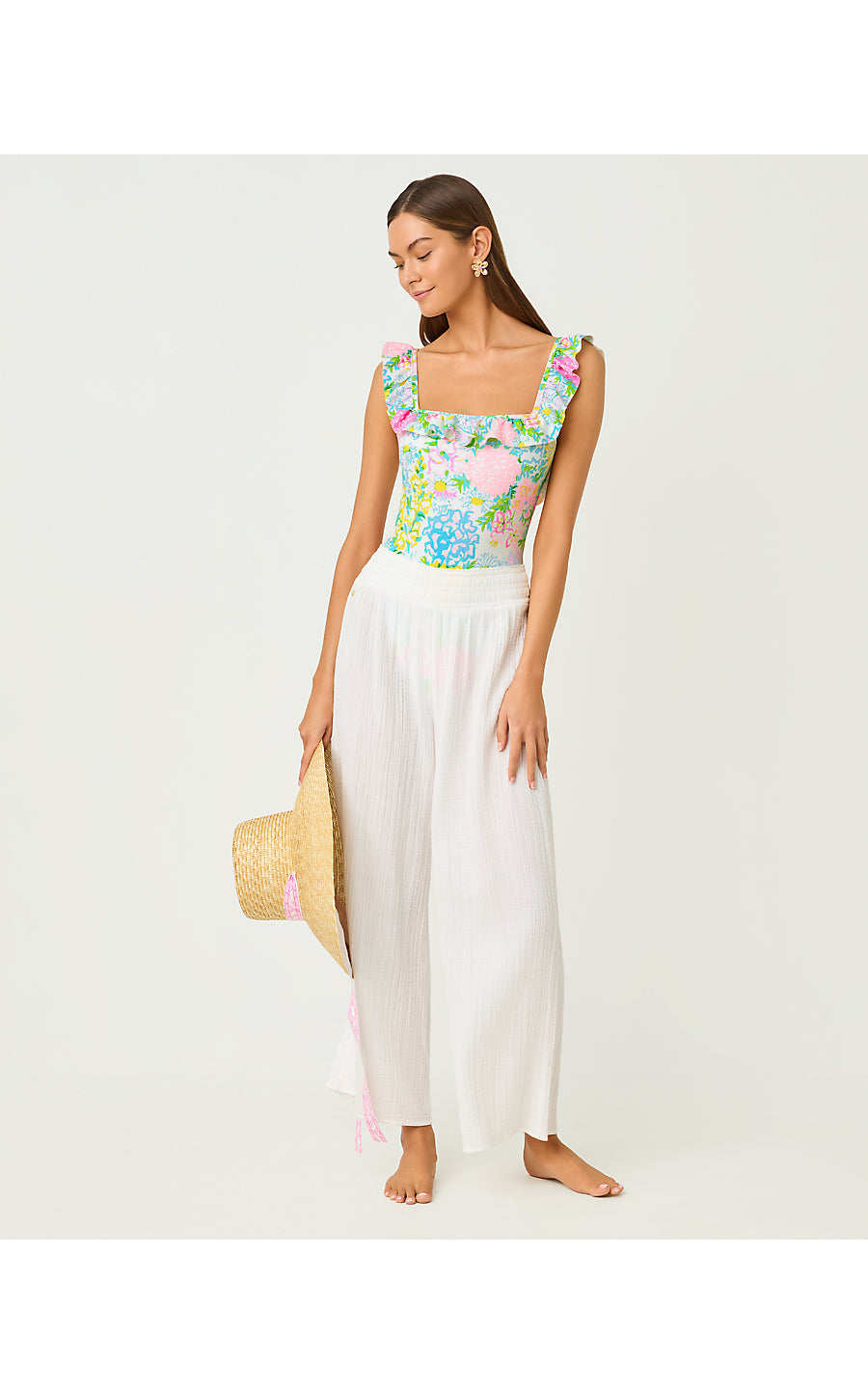 AEMMA RUFFLE ONE PIECE | MULTI LILLY GARDEN