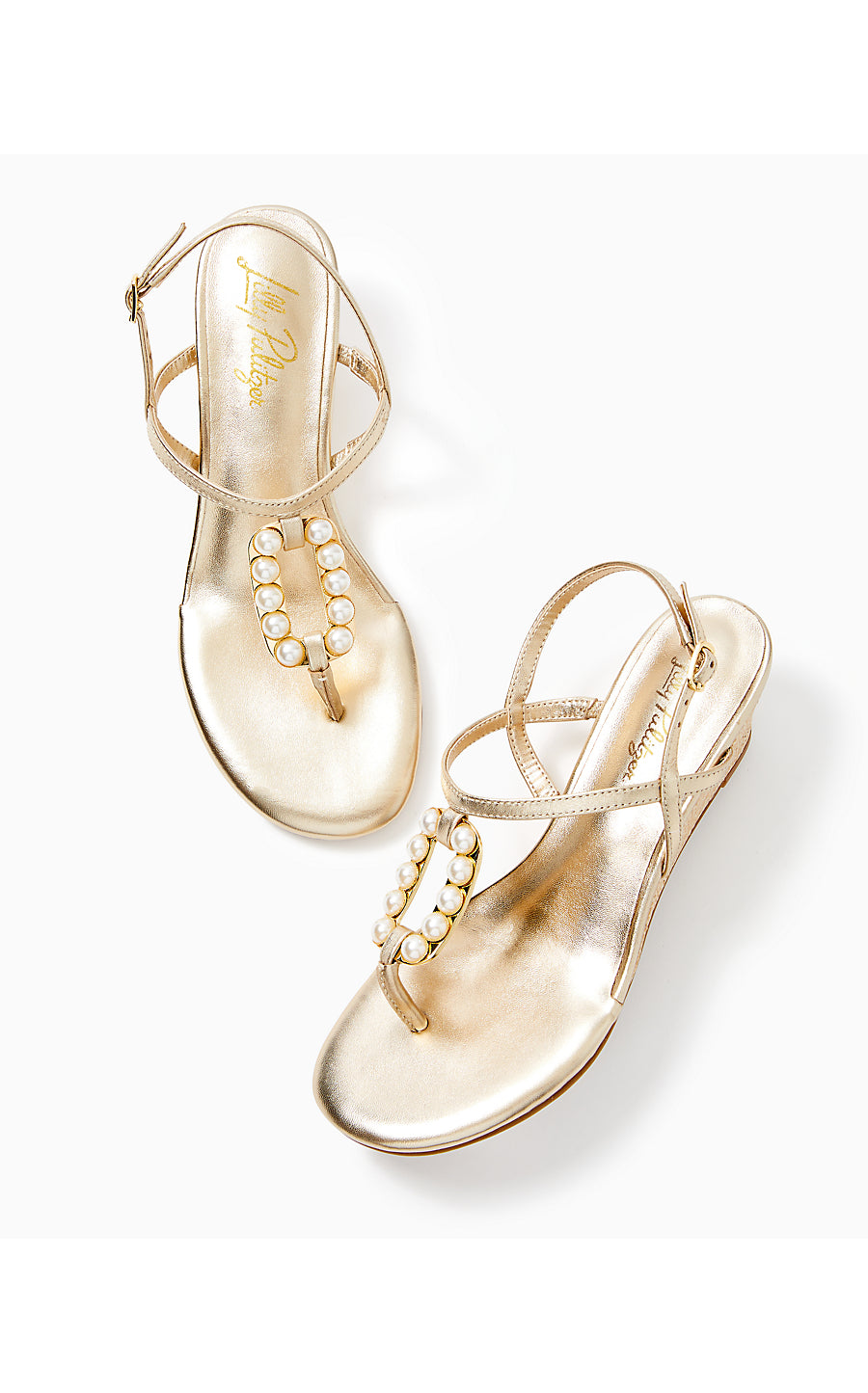 GOOD AS GOLD PEARL WEDGE