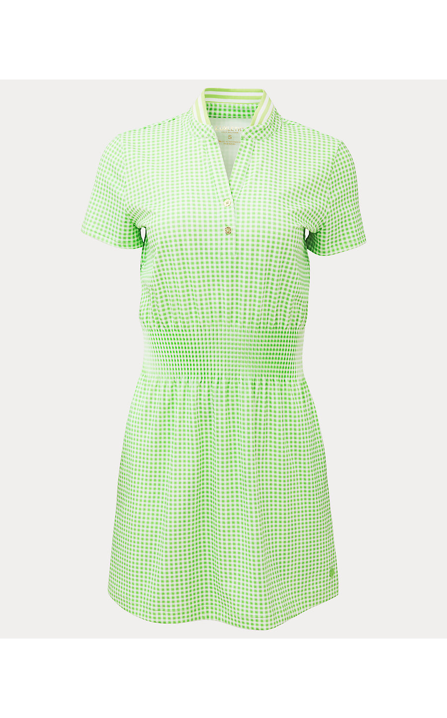 LOVE ACTIVE DRESS UPF 50+ | PISTACHIO MACARON LIL CHECK IT GINGHAM