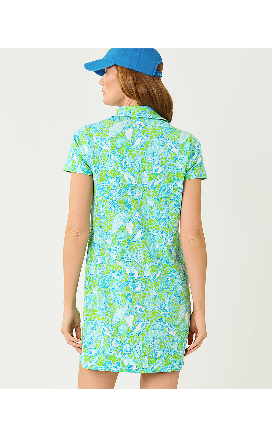 DUNE UPF 50+ SHORT SLEEVE DFRESS | DAY DREAM BLUE THROW ME A LINE