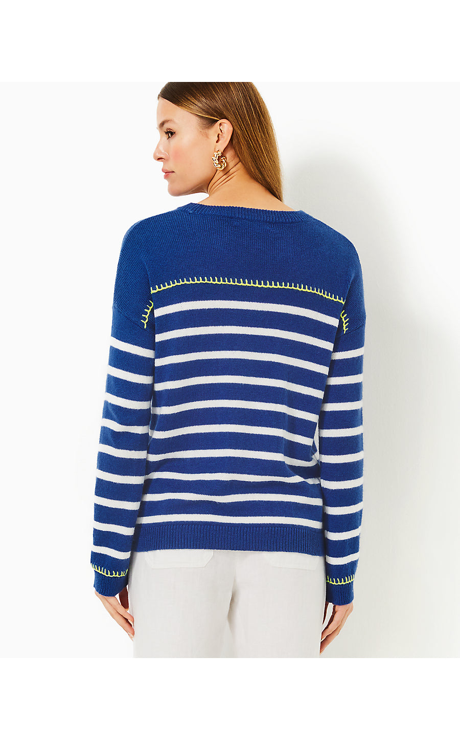 KYREN SWEATER | BLUE MED NEVER ENDING STRIPE