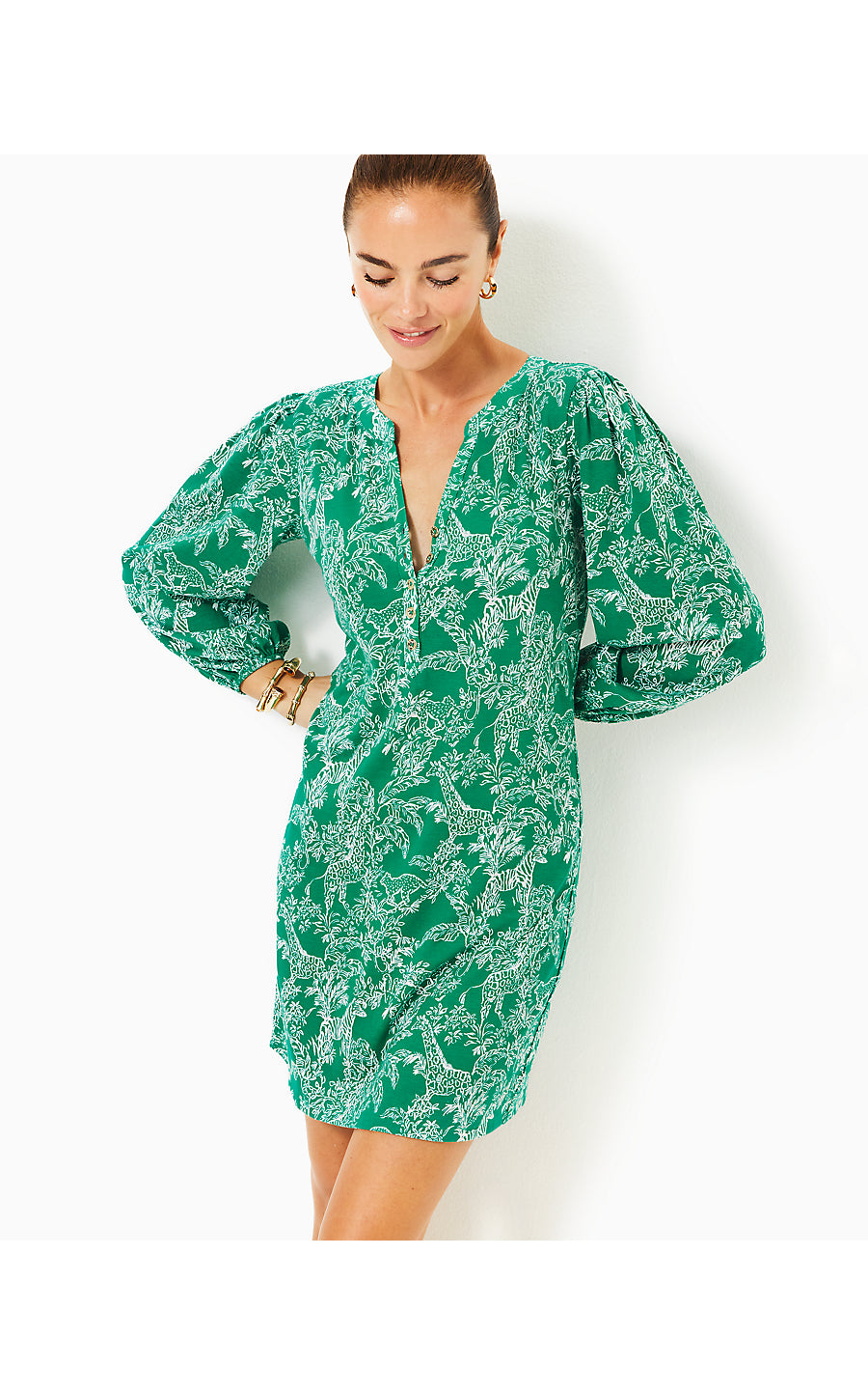 EMERY DRESS | FIDDLE LEAF GREEN SAFARI PARTY