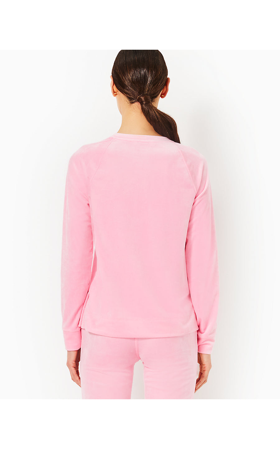 CIANA VELOUR TOP | CONCH SHELL PINK