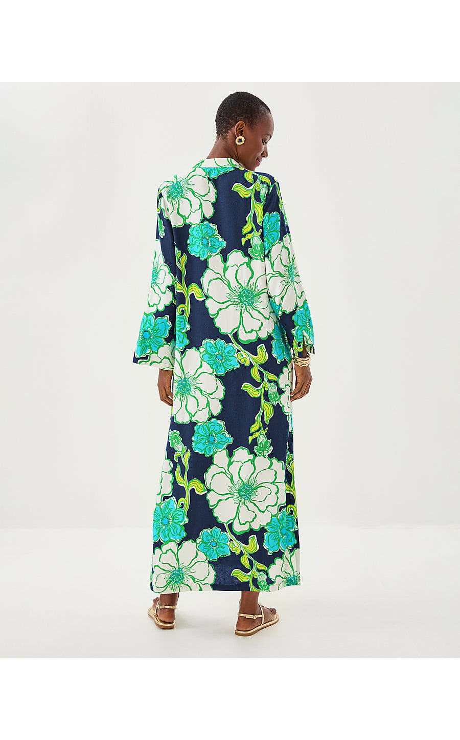 IRELLA MAXI CAFTAN DRESS | LOW TIDE NAVY OVERSIZED GO BIG