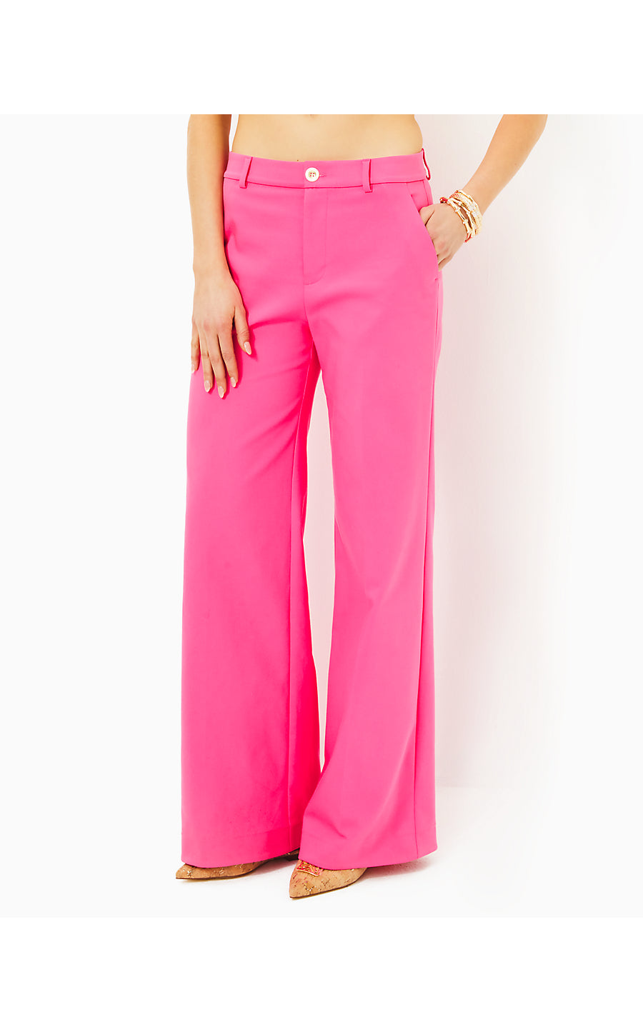 COLLETTI HIGH RISE TROUSE | PASSION FRUIT PINK