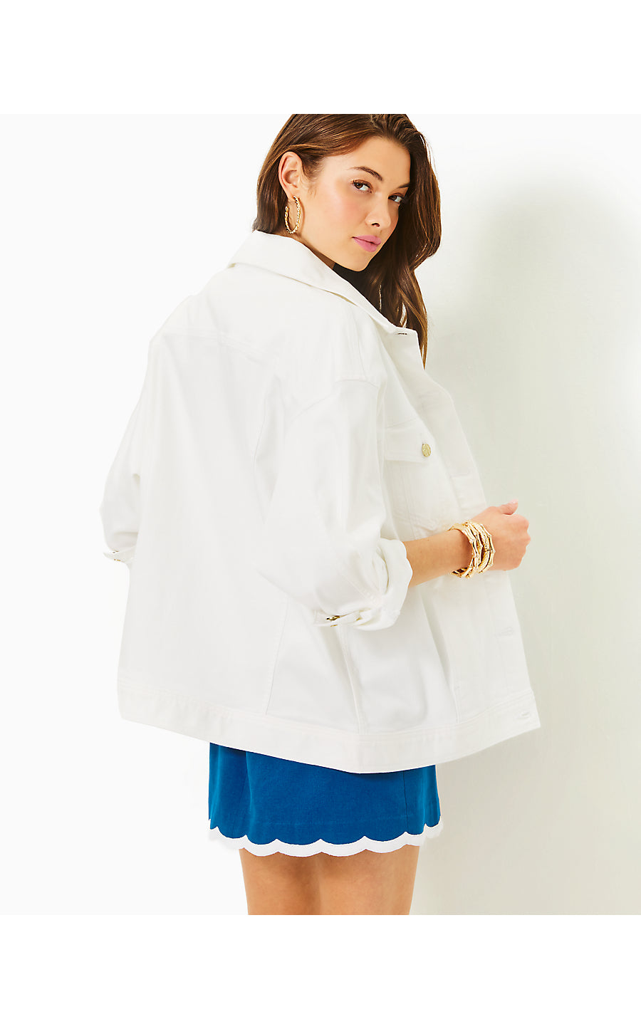 Brixley Denim Jacket | Resort White