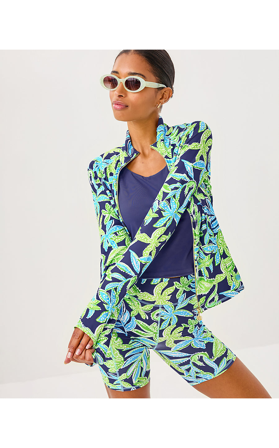 BREAKER JACKET UPF 50+ | SAPPHIRE POOL TROPICAL TANGO
