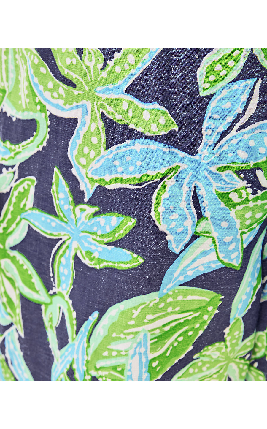 CROIX LINEN SHORT | SAPPHIRE POOL TROPICAL TANGO