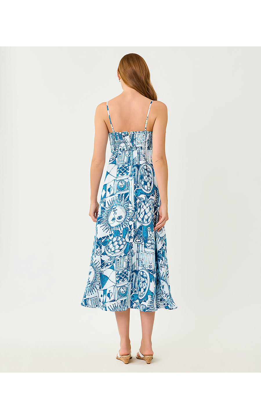 JORGIAN LINEN MIDI DRESS | RESORT WHITE OVERSIZED HARLILLYQUIN