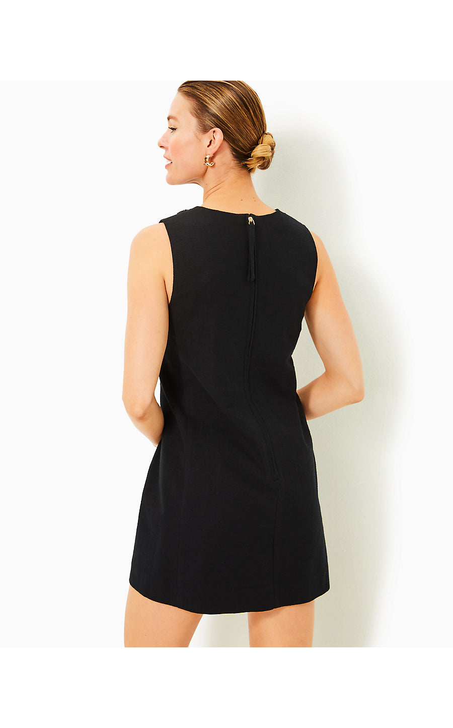 EDITA EMBELLISHED STRETCH DRESS  - NOIR