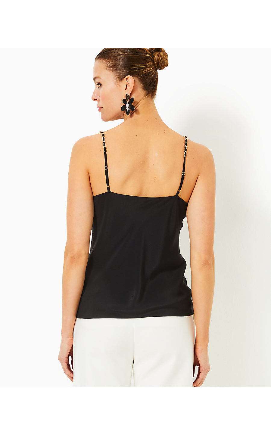 AXLER BIAS SILK CAMI | NOIR