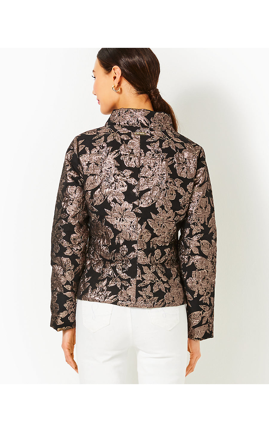 EMELYN BROCADE JACKET | NOIR MOONLIGHT DANCE