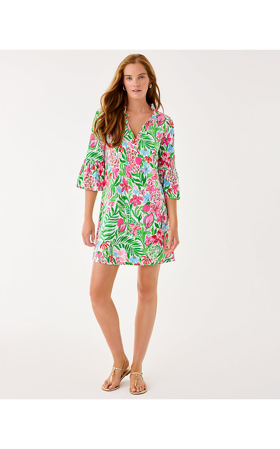 HAYES DRESS | MULTI GLOWING GARDENS