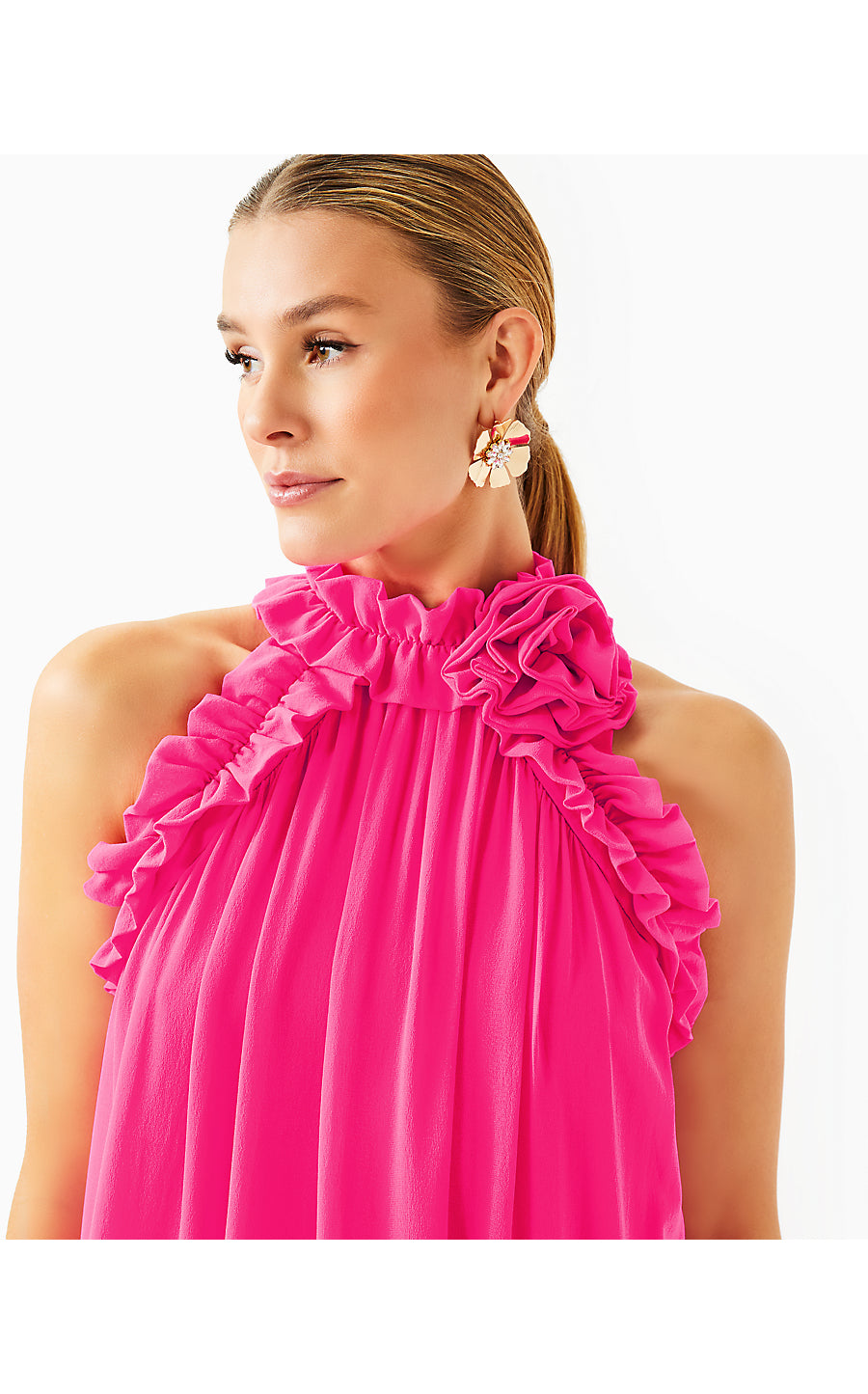 FLORIAN SILK MAXI DRESS | PASSION FRUIT PINK