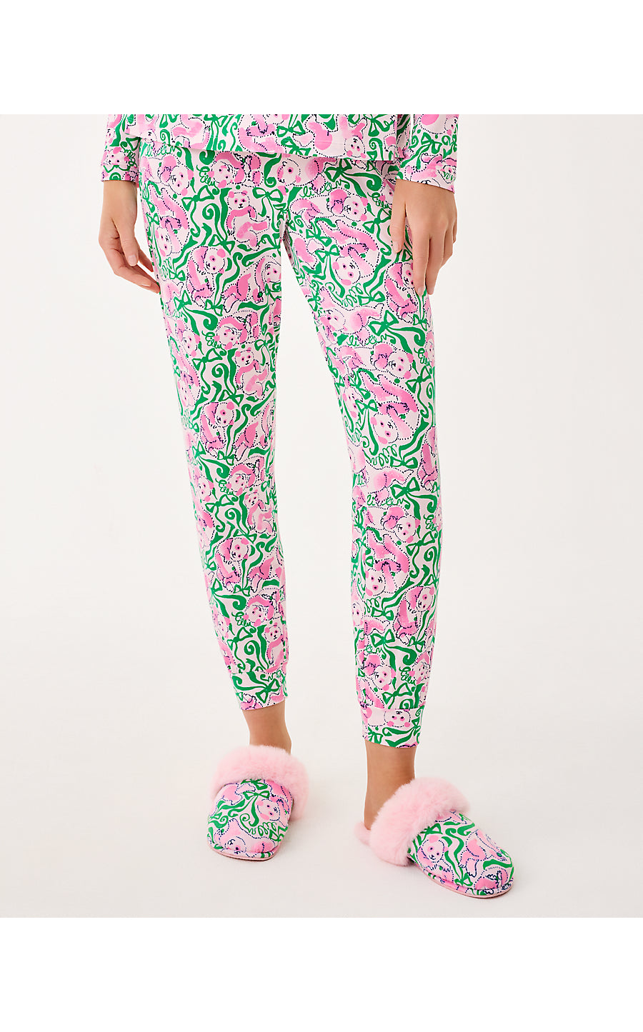 JEFFERS PJ PANT | PINK QUARTZ PANDA N BOWS