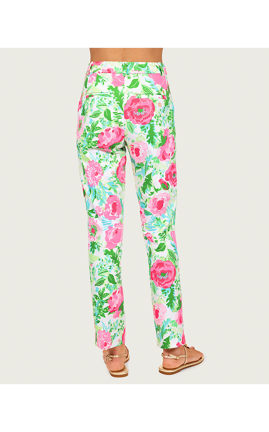 ANA HIGH RISE PANT | MULTI POPPY PARTY