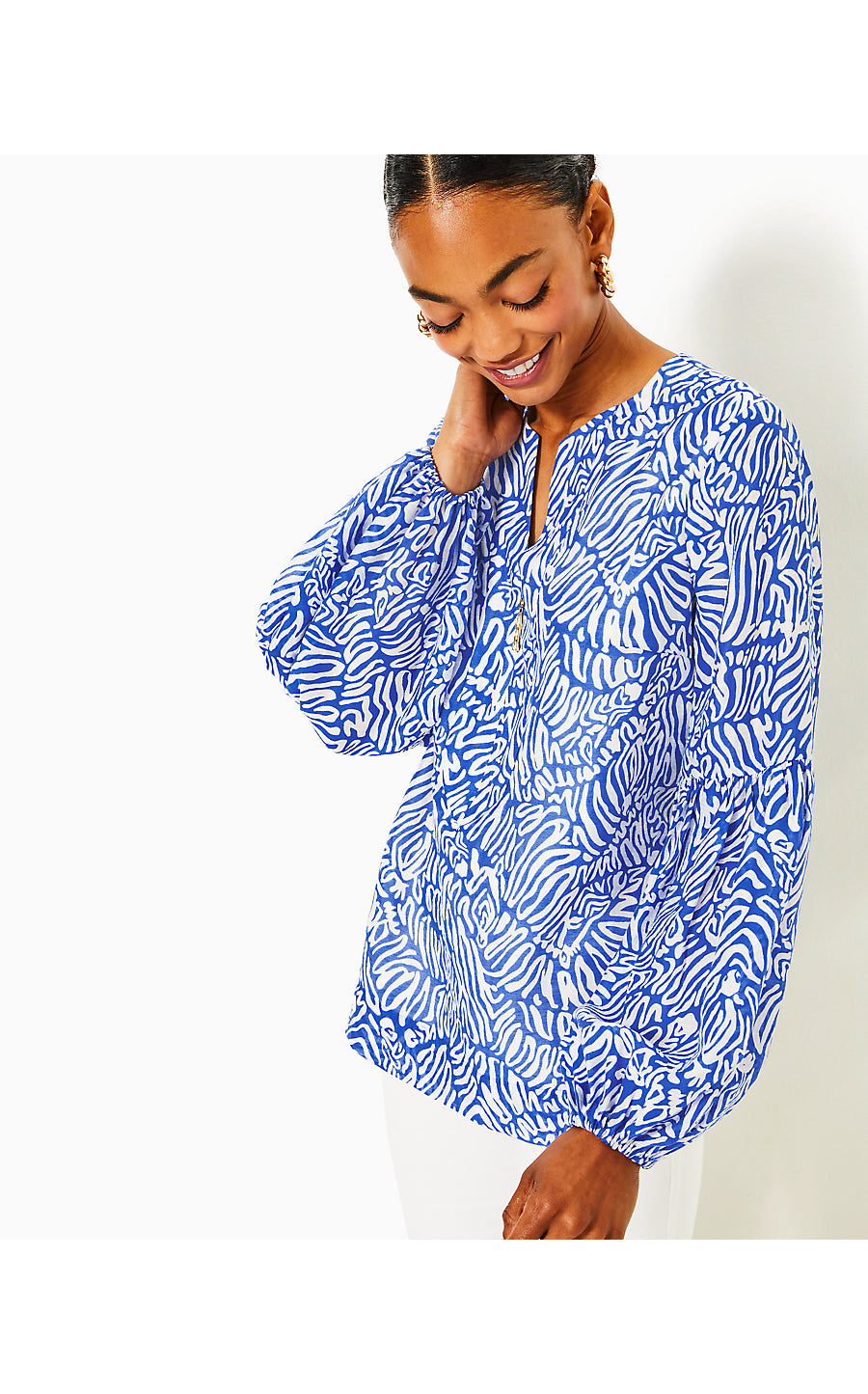 LAURELIE TOP | MARTINIQUE BLUE ZEE BEBE