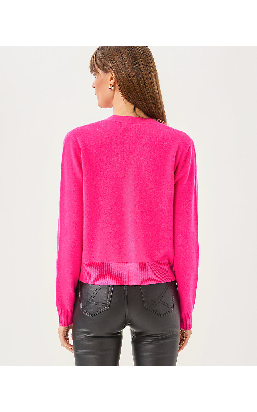 TIPPERY CASHMERE CARDIGAN | PARIGI PINK