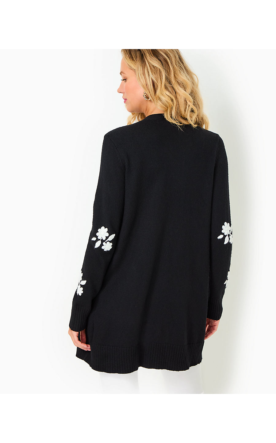 LEONETTE SWEATER SET | BLACK ENCHANTED FLORAL EMBROIDERY