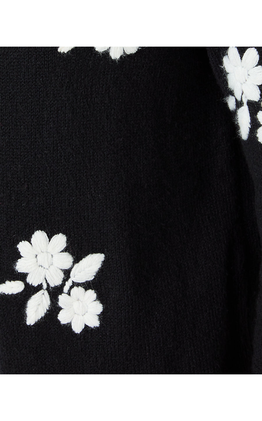 LEONETTE SWEATER SET | BLACK ENCHANTED FLORAL EMBROIDERY