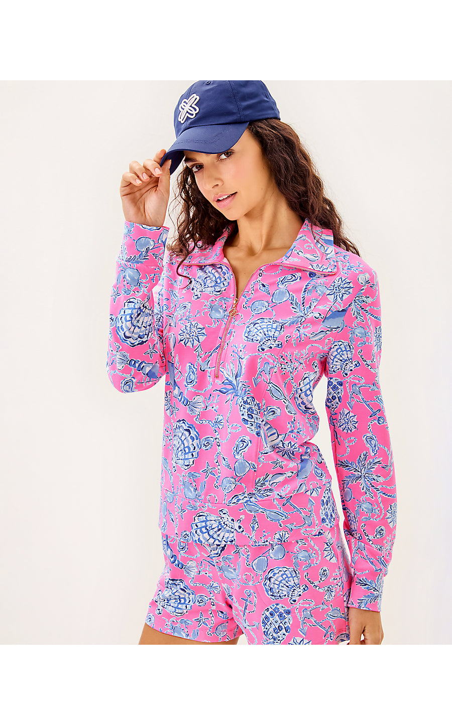 ELENI UPF 50+ PULLOVER | ROUSSEAU PINK BAREFOOT BEACHCOMBERS