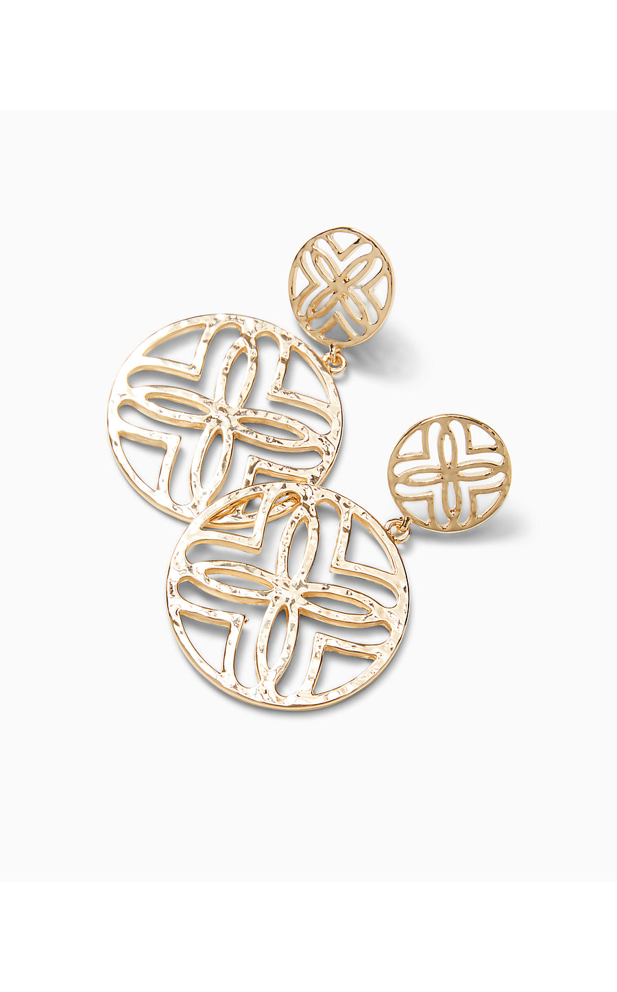 LILLY LOGO STATEMENT EARR | GOLD METALLIC