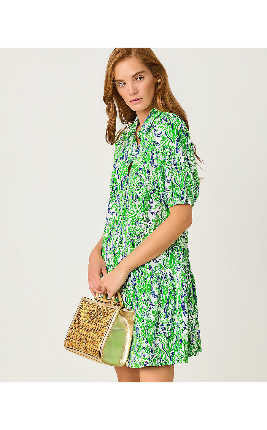 BINGLEY DRESS | PUTTING GREEN LILLY OF THE VALLEY