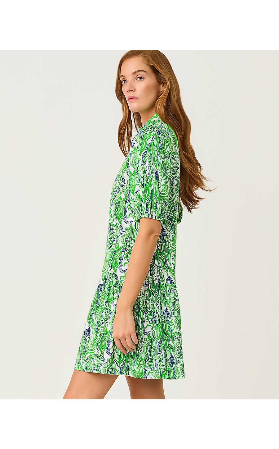 BINGLEY DRESS | PUTTING GREEN LILLY OF THE VALLEY