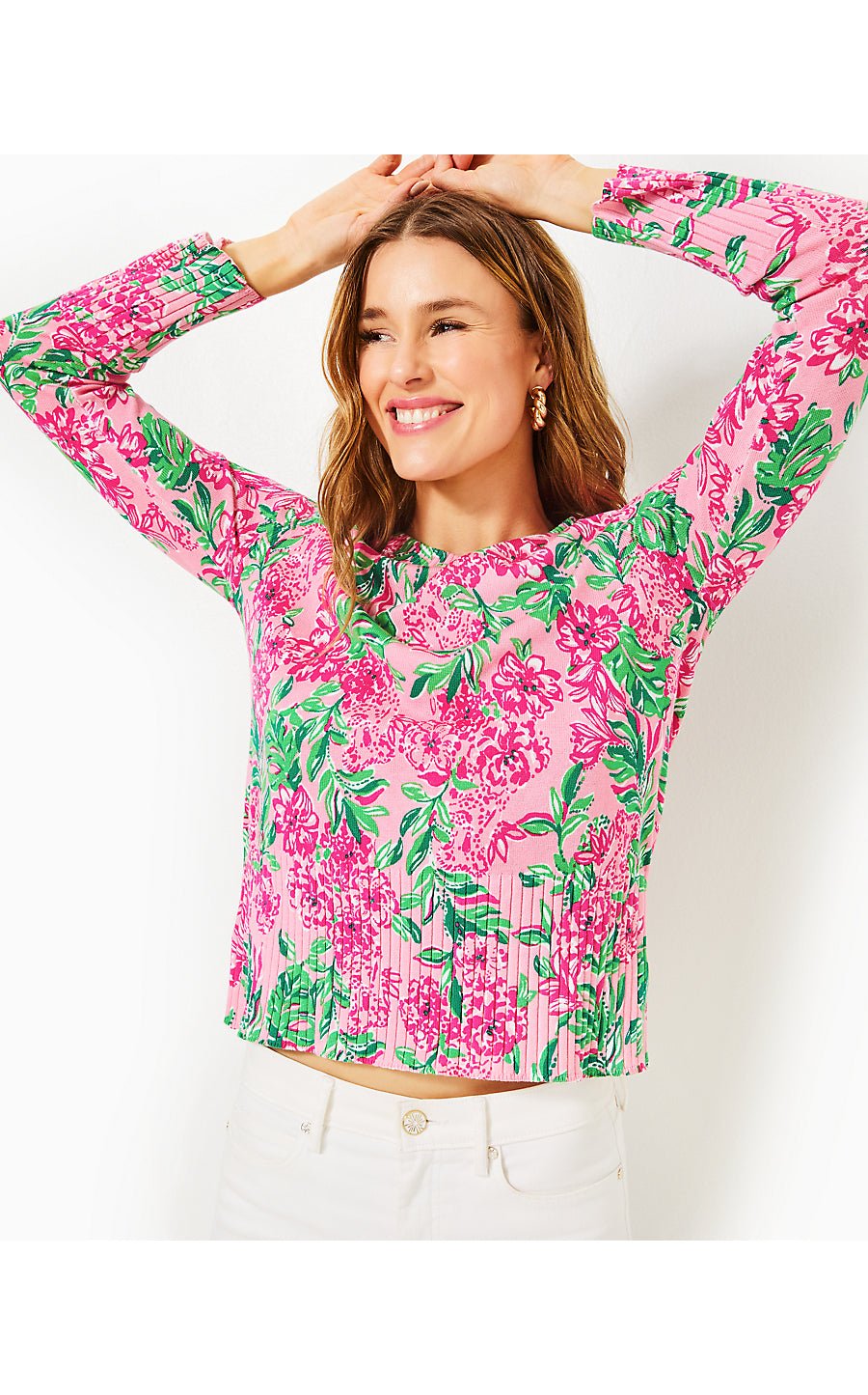 SALIMA SWEATER | CONCH SHELL PINK KOALA