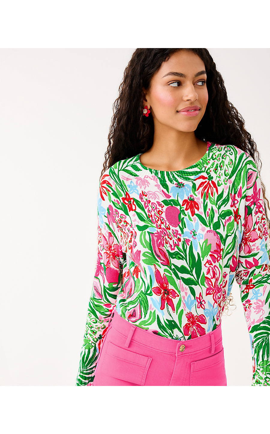 SALIMA SWEATER | MULTI GLOWING GARDENS