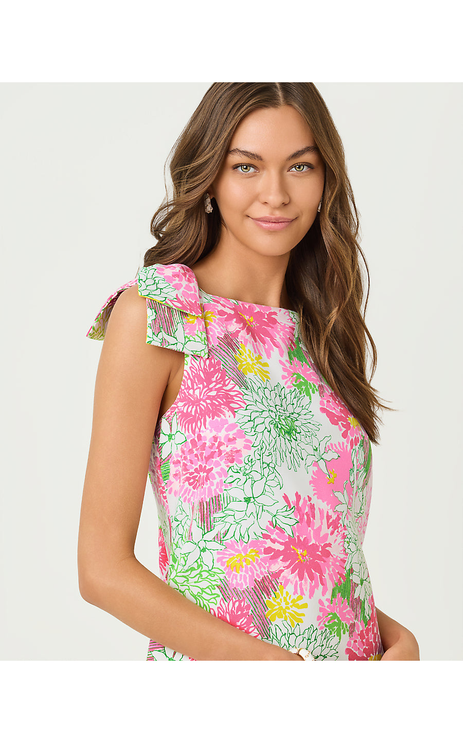 CARMINE SHIFT | RESORT WHITE MUM PATCH
