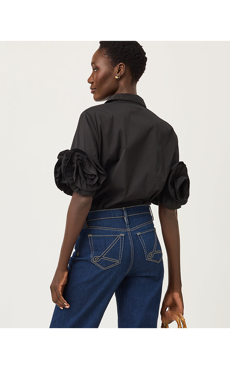 THE FLOWER LILLY SHIRT | NOIR