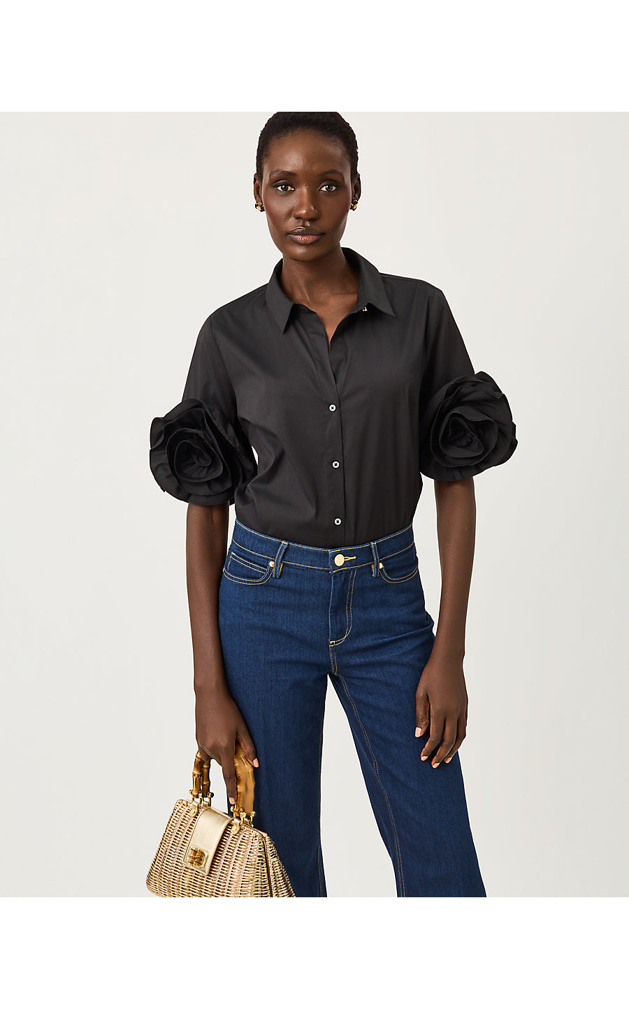 THE FLOWER LILLY SHIRT | NOIR