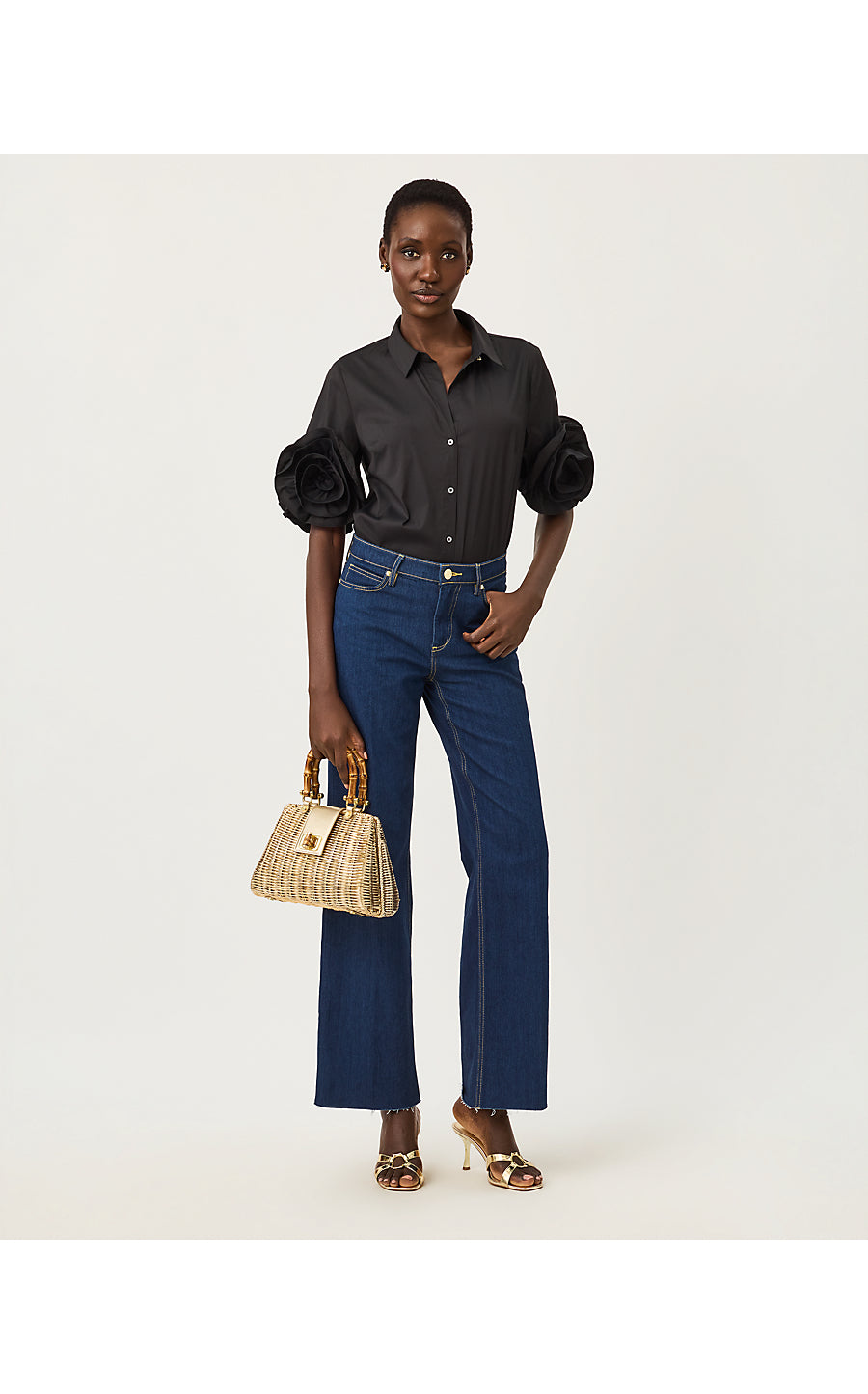THE FLOWER LILLY SHIRT | NOIR
