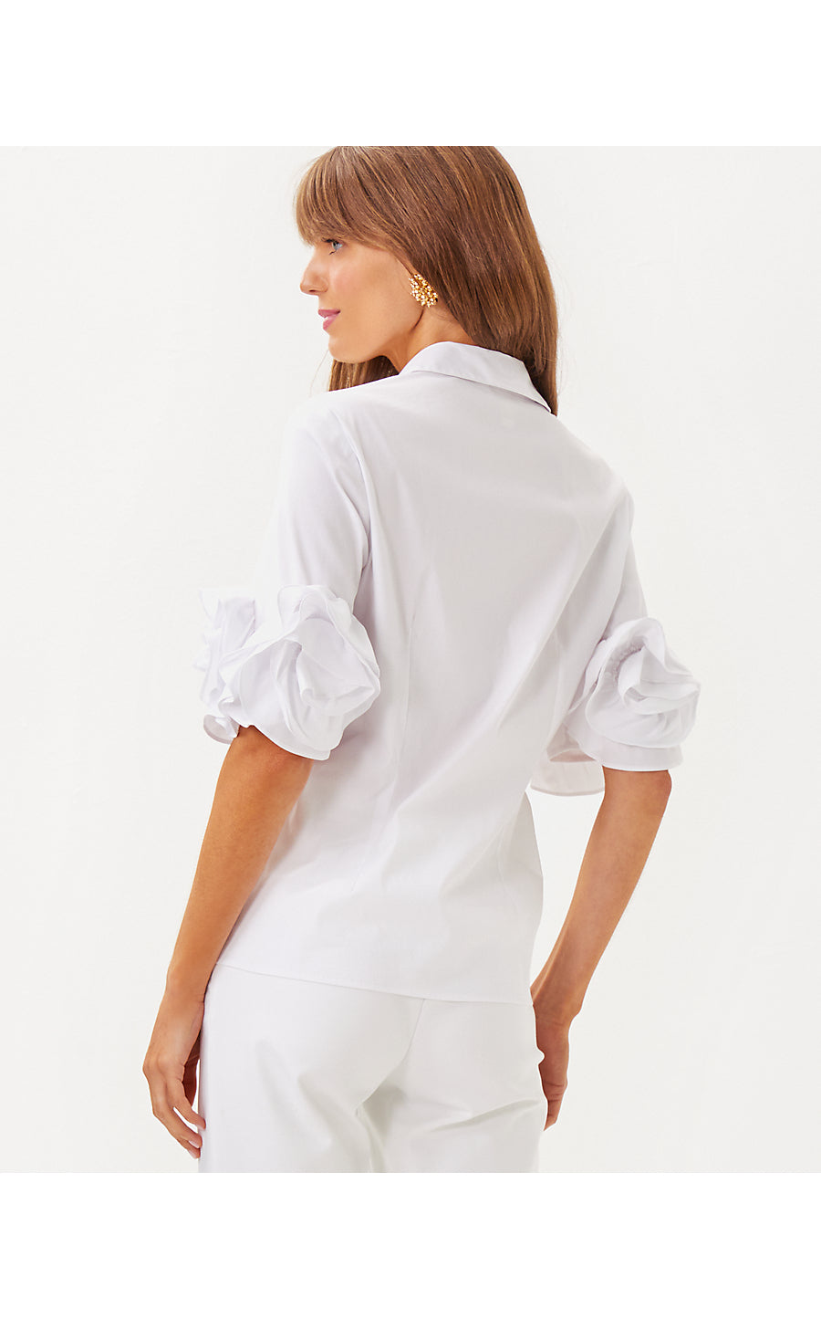 THE FLOWER LILLY SHIRT | RESORT WHITE