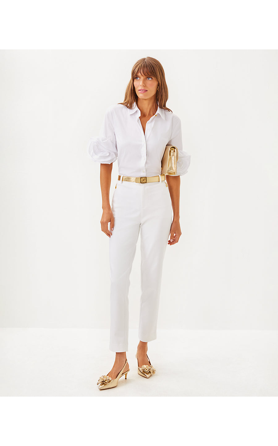 THE FLOWER LILLY SHIRT | RESORT WHITE