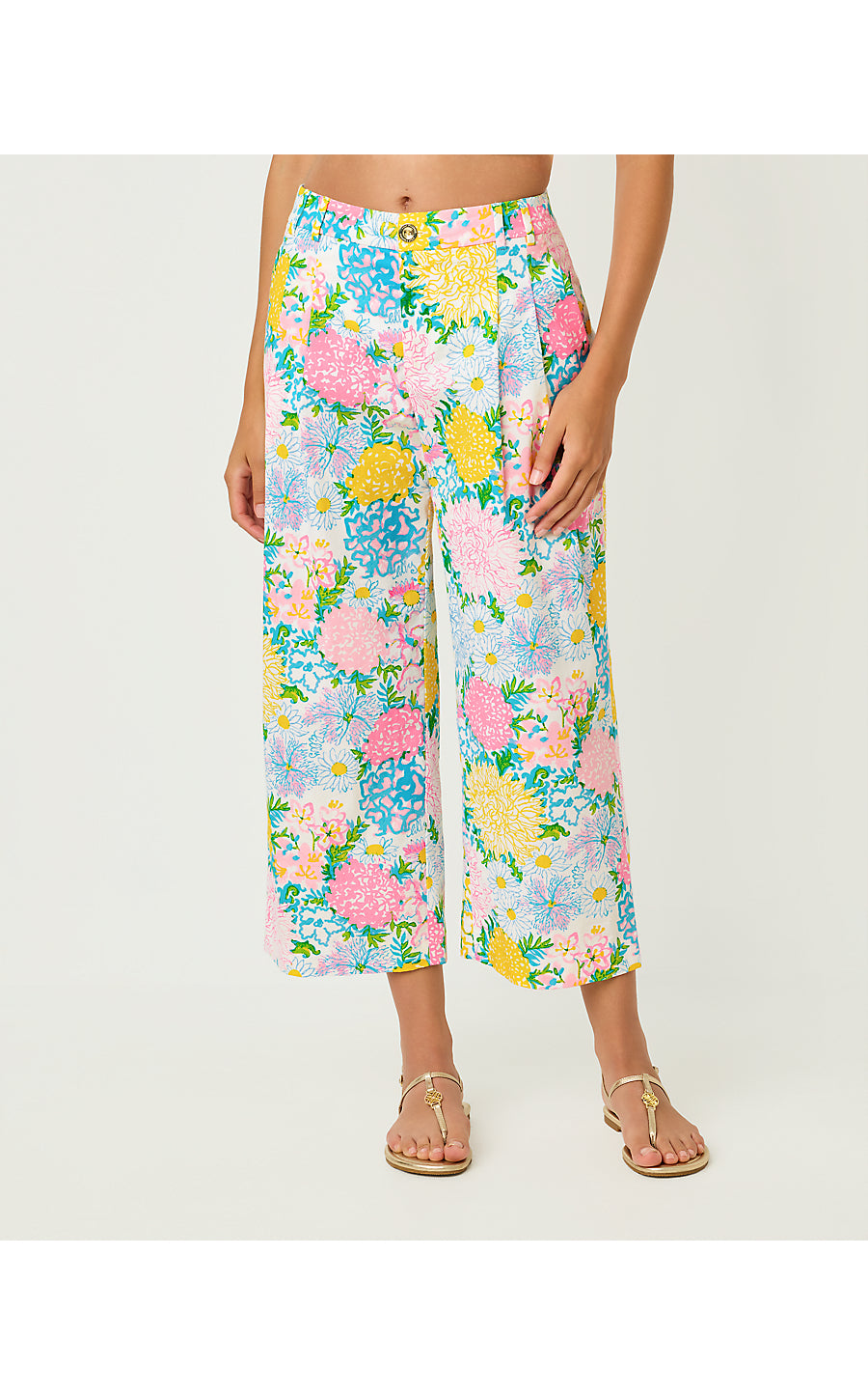 MANDALAY CROP PANT | MULTI LILLY GARDEN