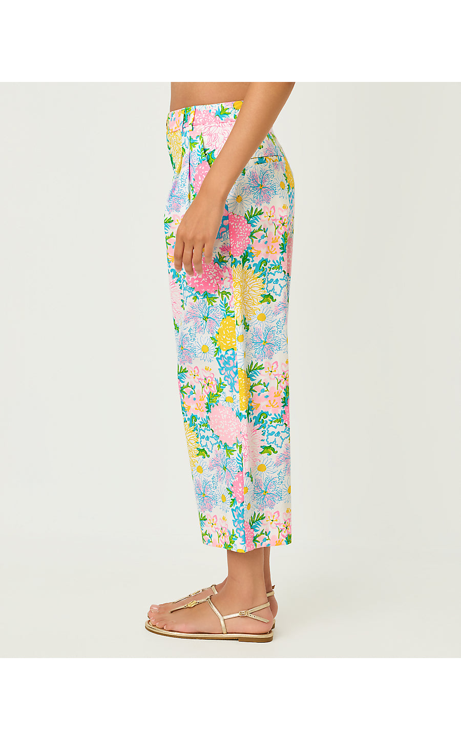 MANDALAY CROP PANT | MULTI LILLY GARDEN