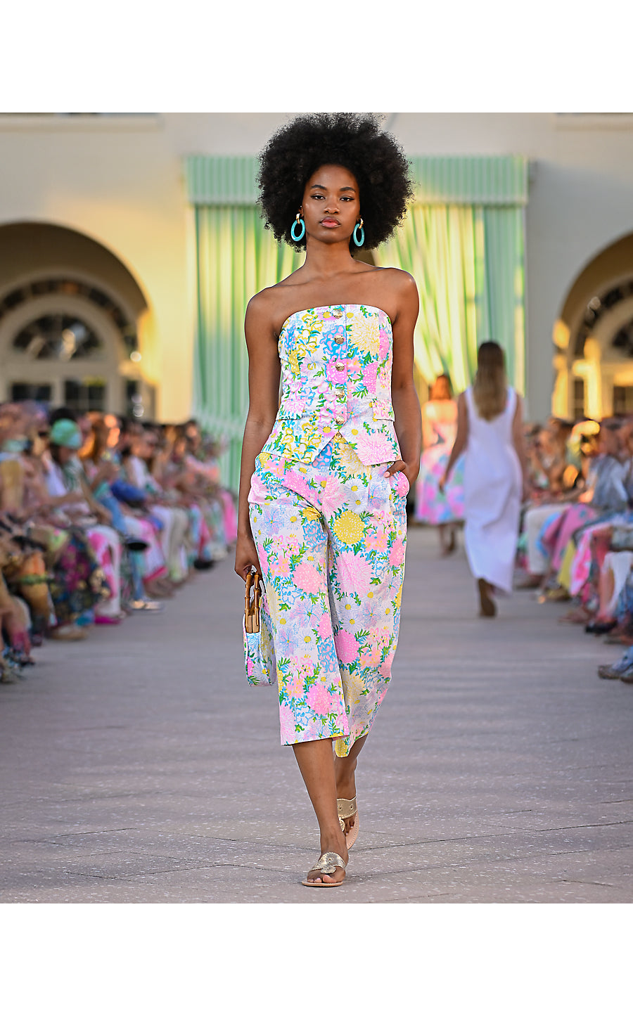 MANDALAY CROP PANT | MULTI LILLY GARDEN