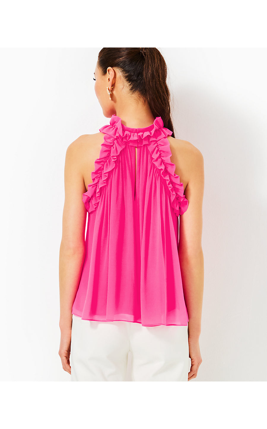 FLORIAN SILK TOP | PASSION FRUIT PINK