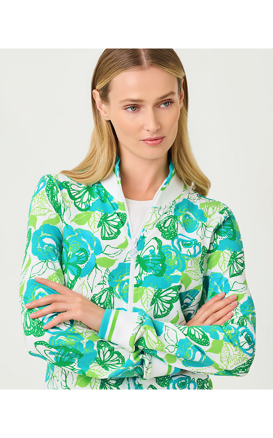 REGATE JACKET UPF 50+ | RESORT WHITE MONARCH ROSE