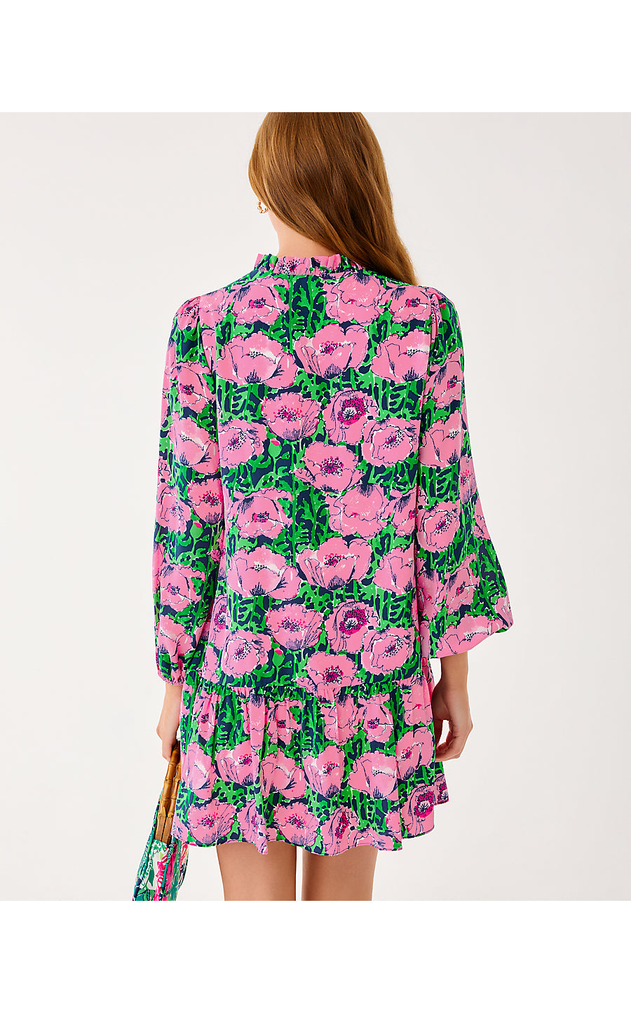 EVALINE SILK DRESS | LOW TIDE NAVY FLORRIE